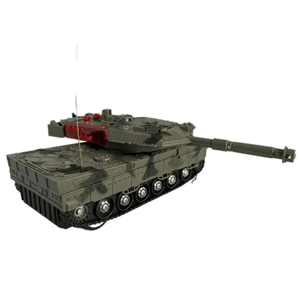 imagen de Tanque Leopard 2 RC a control remoto con efectos de luz 23cm 3