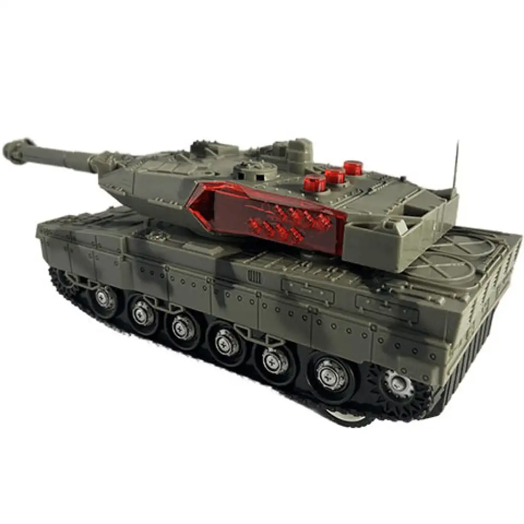 imagen de Tanque Leopard 2 RC a control remoto con efectos de luz 23cm 5