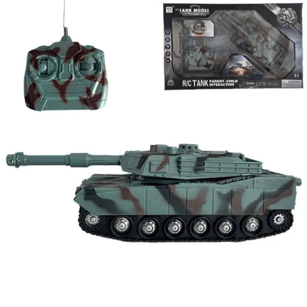 imagen de Tanque M1 Abrams teledirigido con camuflaje urbano con luz y sonido 1/32 de escala 23cm 1