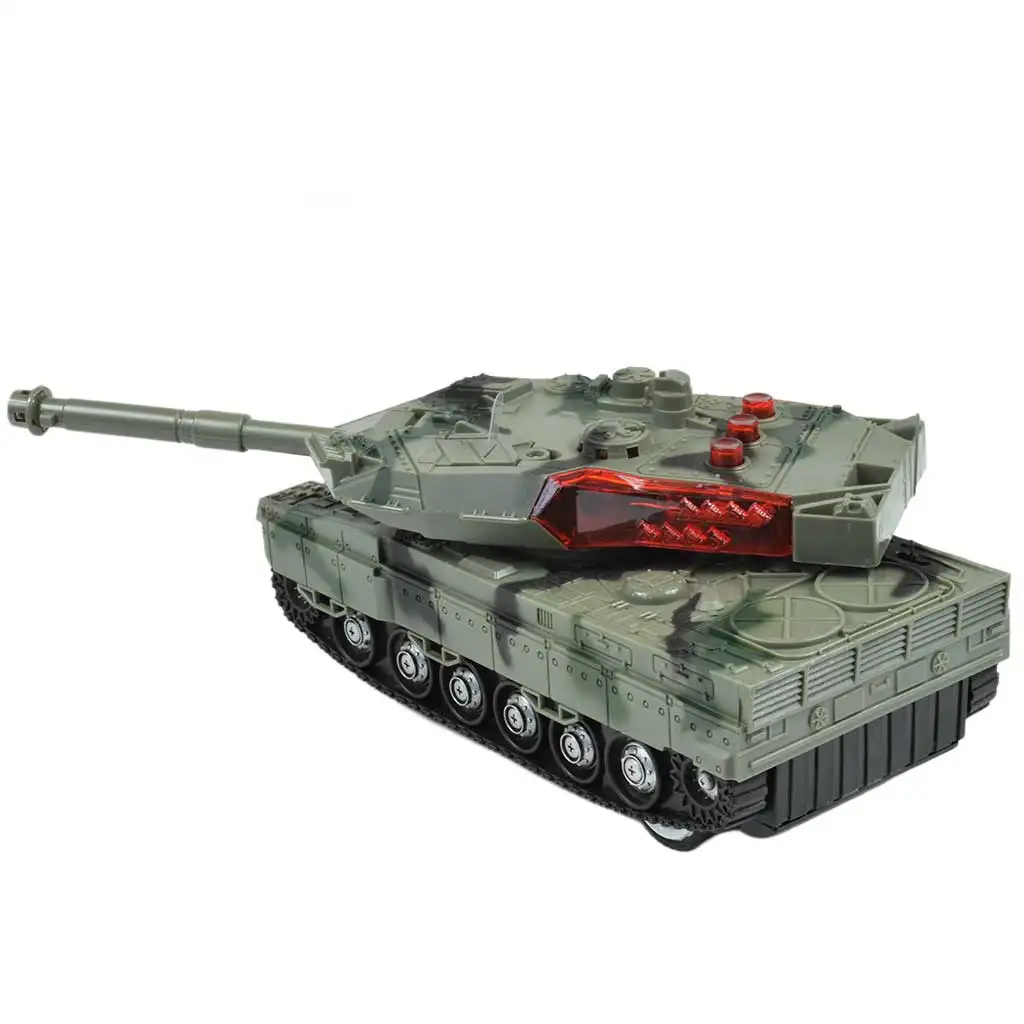 imagen de Tanque RC M1 Abrams con control remoto con efectos de luz y sonido 1/32 de escala 22cm 2