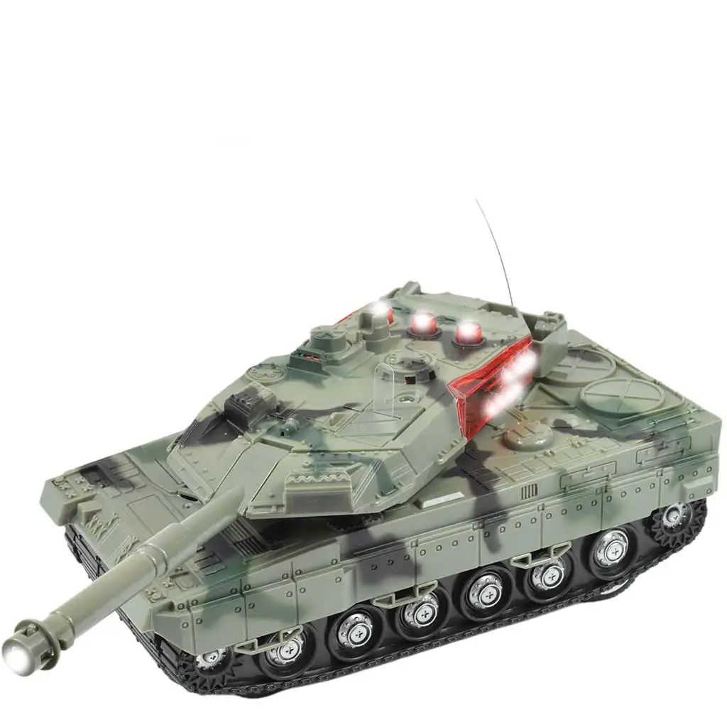 imagen de Tanque RC M1 Abrams con control remoto con efectos de luz y sonido 1/32 de escala 22cm 4