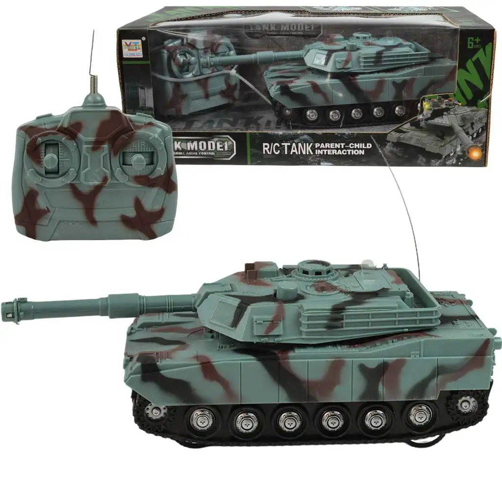imagen de Tanque RC M1 Abrams teledirigido con luz y sonido 1/32 de escala 22cm 1