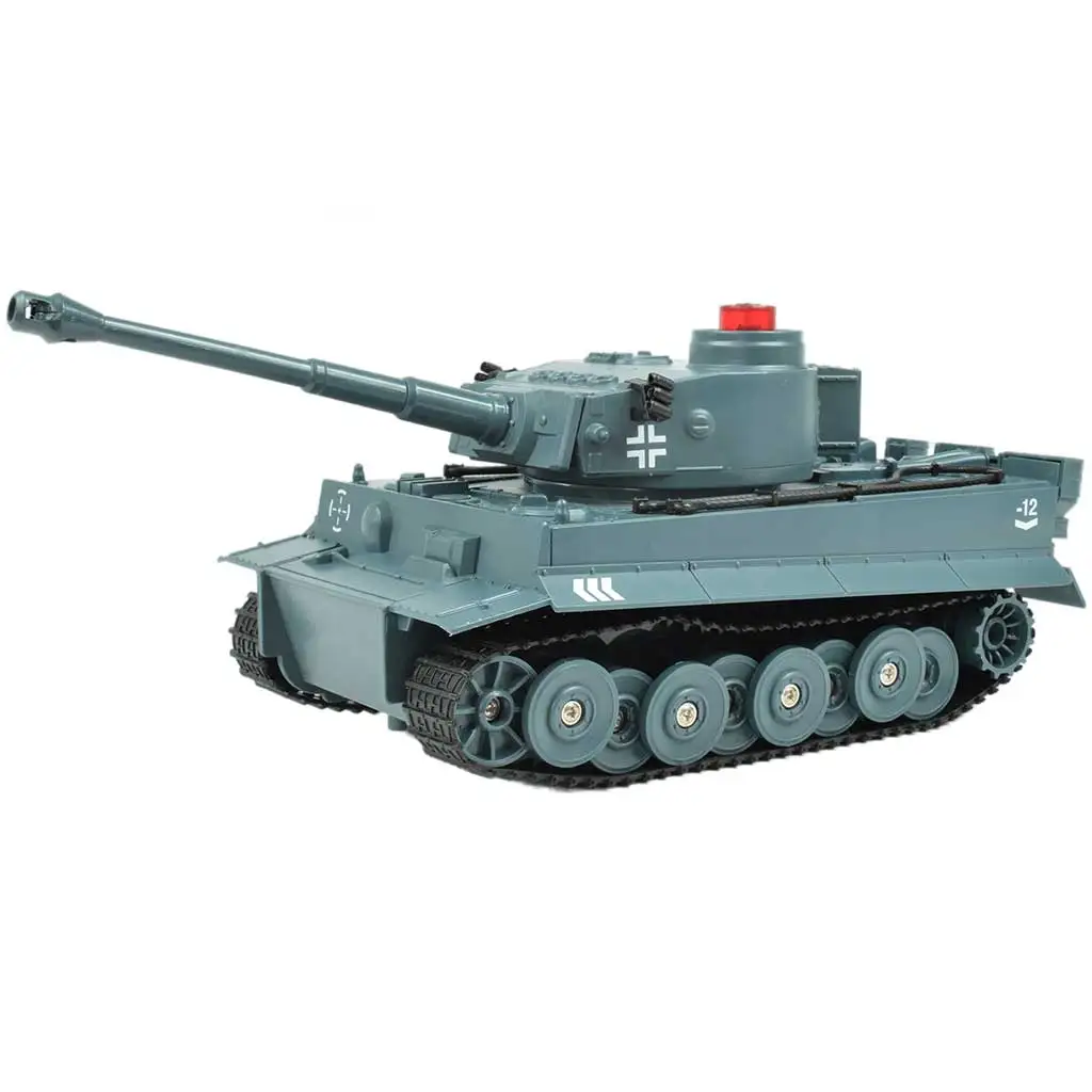 imagen de Tanque Tigre Alemán RC con control remoto y funciones realistas 1/30 2,4GHz 30cm 2