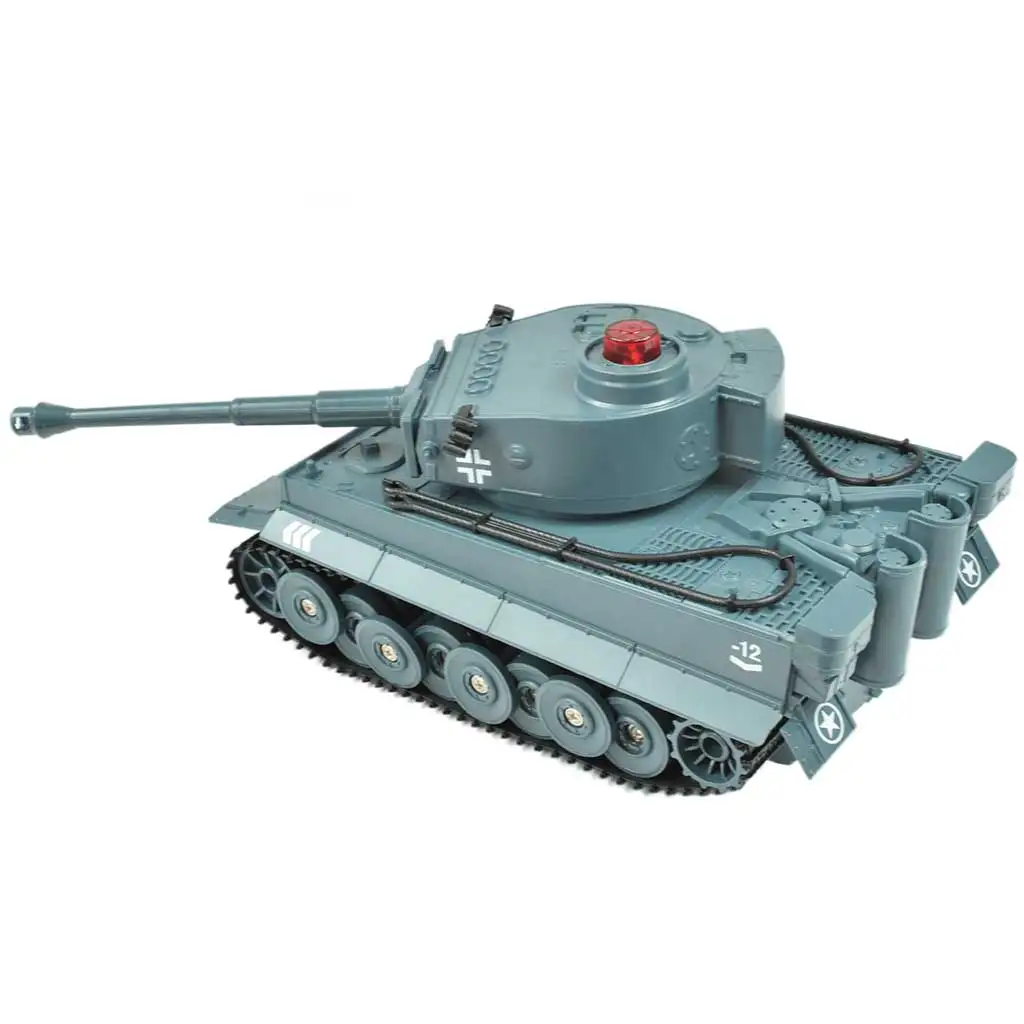 imagen de Tanque Tigre Alemán RC con control remoto y funciones realistas 1/30 2,4GHz 30cm 4