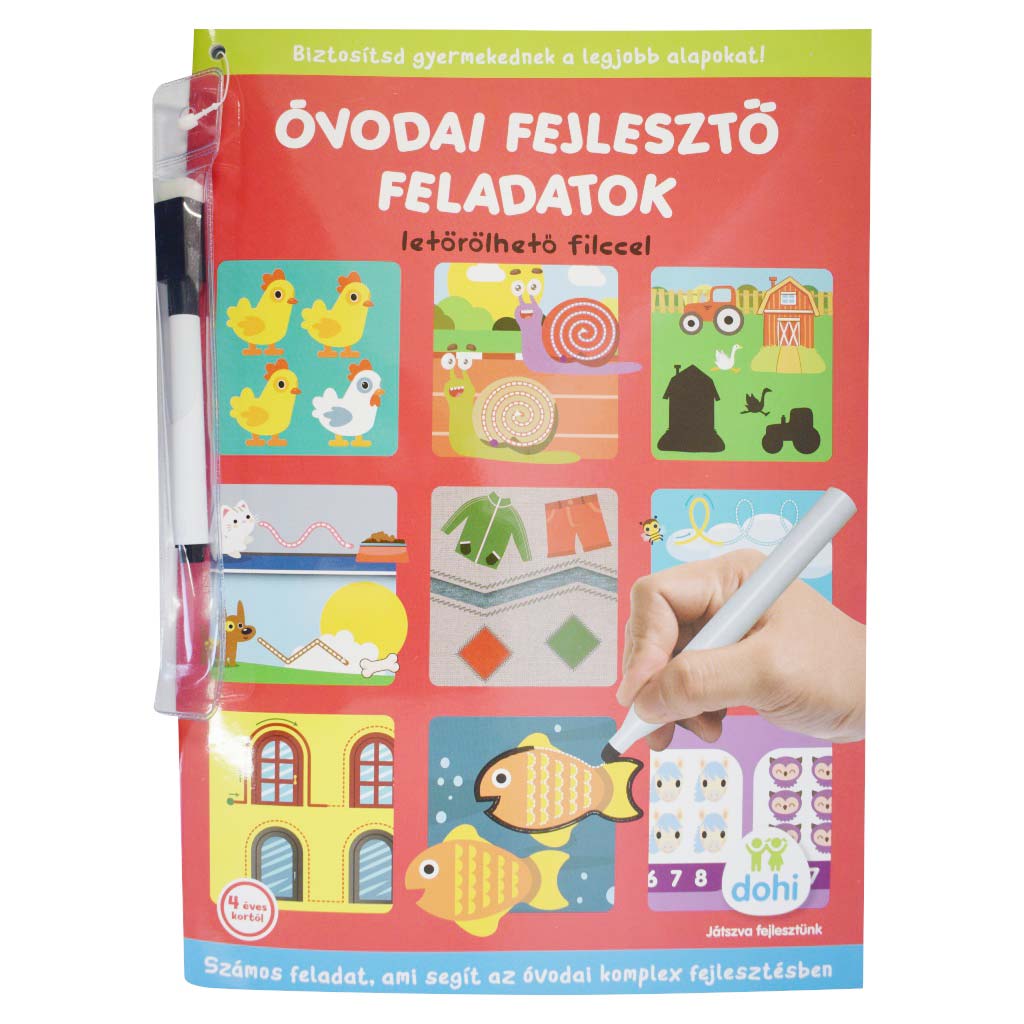 imagen de Tareas de desarrollo preescolar con rotulador borrable - D-Toys 1