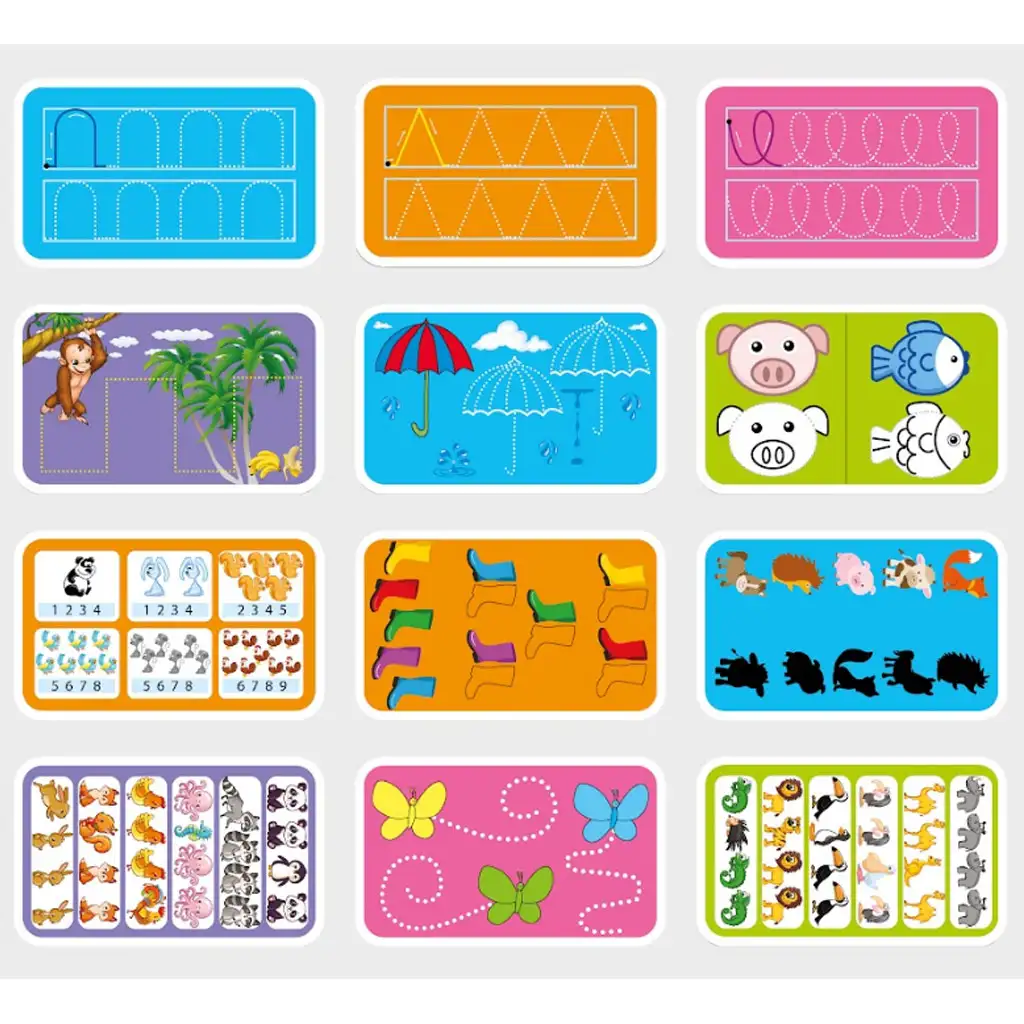 imagen de Tareas de desarrollo preescolar – Tarjetas de desarrollo para niños de 4 a 6 años 2