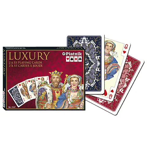 imagen de Tarjeta de rummy de lujo - Luxury 2x55 cartas - Piatnik 1