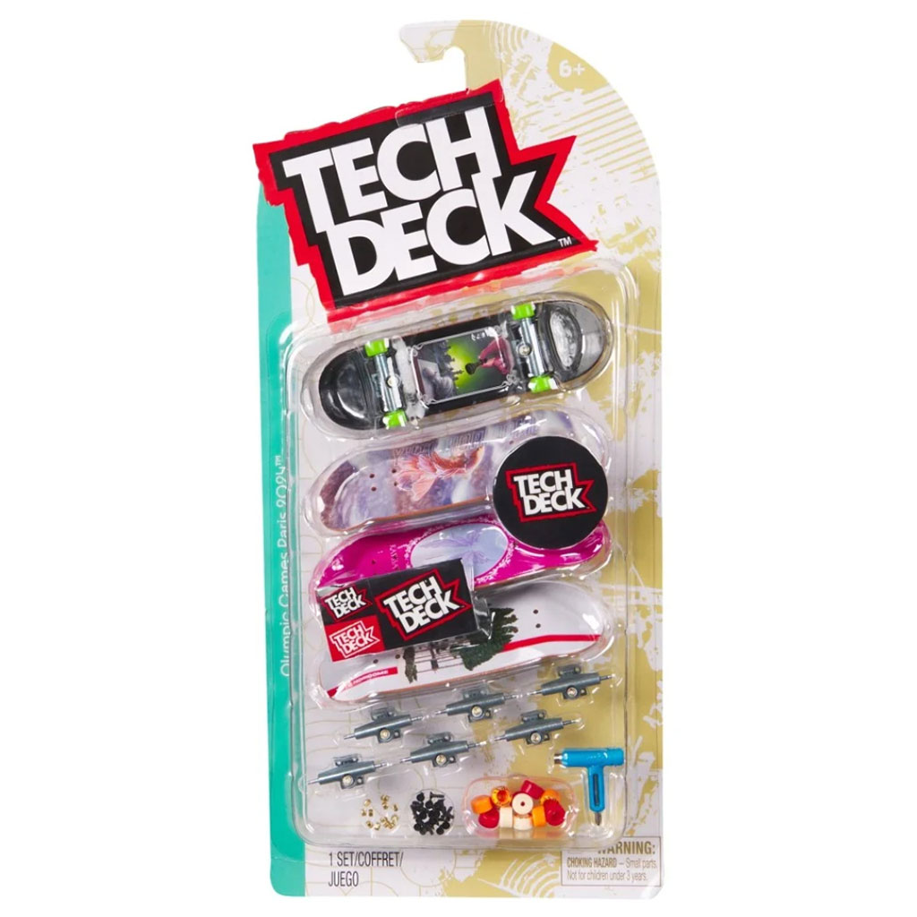imagen de Tech Deck: Juegos Olímpicos París 2024 Shane O'Neil fingerboard patineta set - Spin Master 1