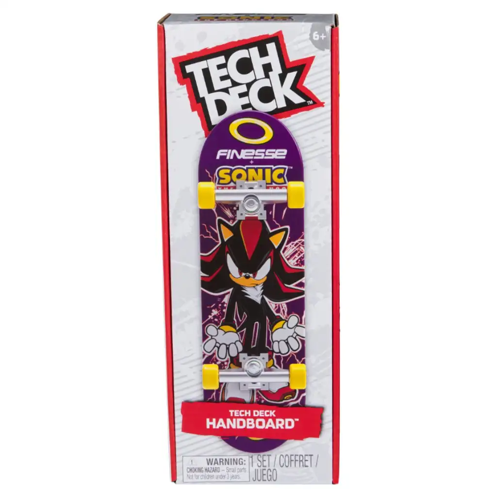imagen de Tech Deck: Patineta gigante de Handboard con diseño de Sonic - Spin Master 1