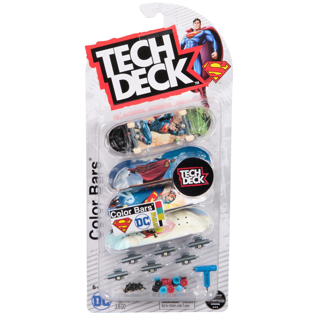 imagen de Tech Deck: Superman fingerboard set de 4 piezas - Spin Master 1