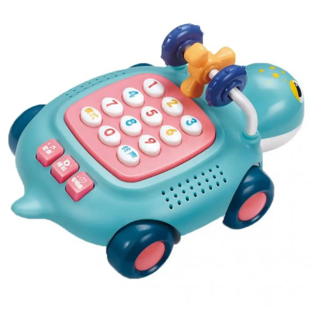 imagen de Teléfono bebé musical y luminoso de tortuga en dos versiones 20cm 3