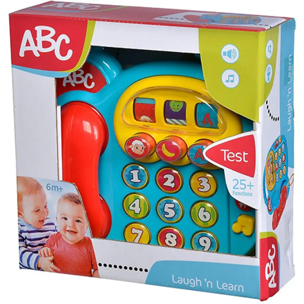 imagen de Teléfono colorido ABC con efectos de luz y sonido - Simba Toys 3