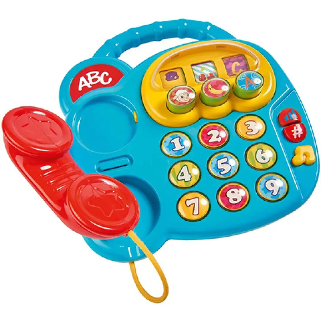imagen de Teléfono colorido ABC con efectos de luz y sonido - Simba Toys 1