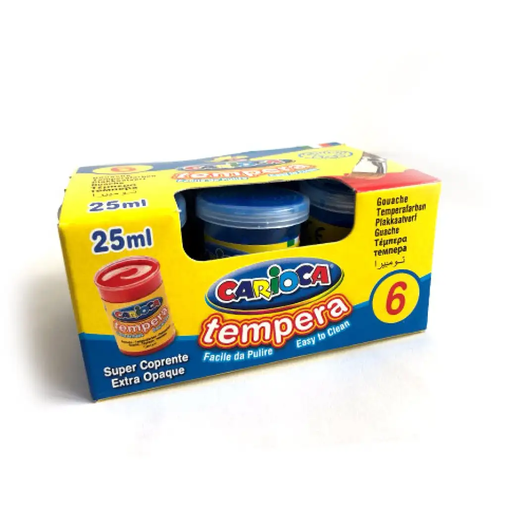 imagen de Tempera azul en tarro 6x35 gr - Carioca 2