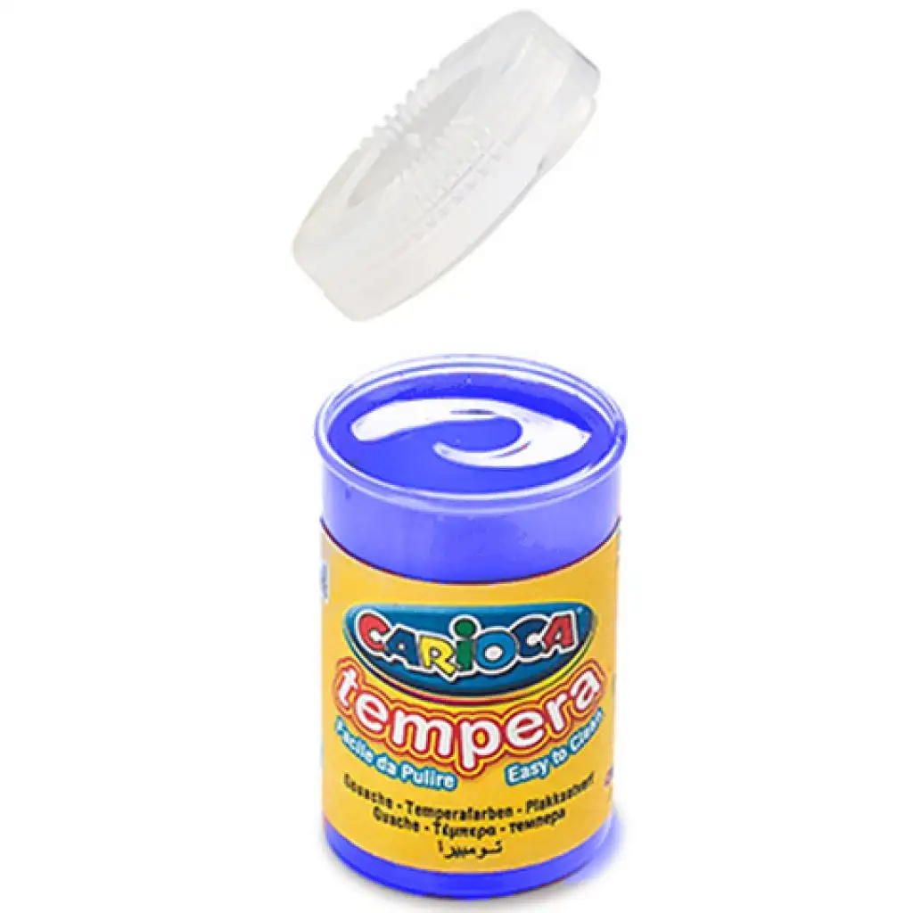 imagen de Tempera azul en tarro 6x35 gr - Carioca 1