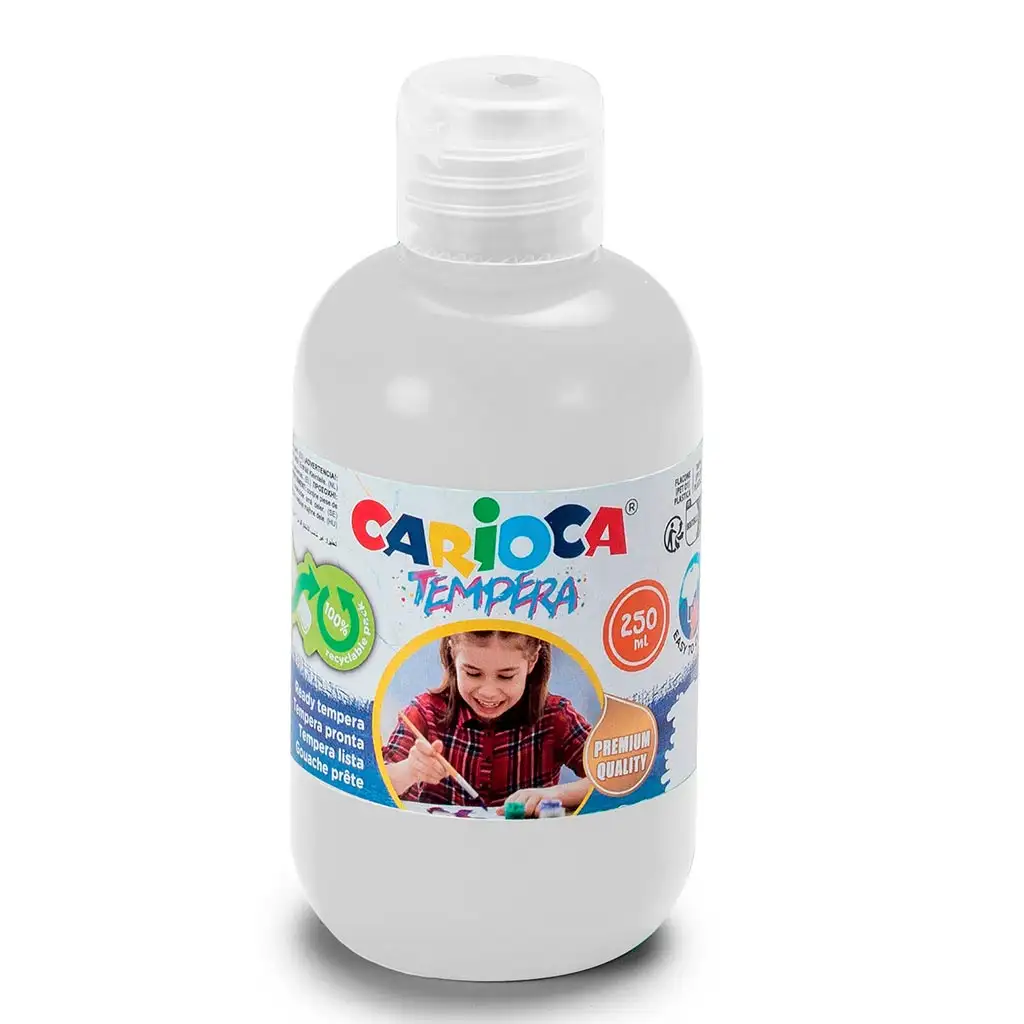 imagen de Tempera blanca de 250 ml - Carioca 1