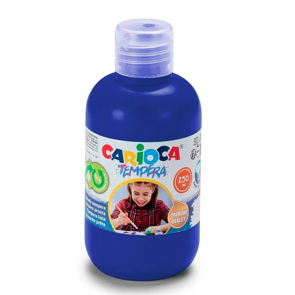 imagen de Tempera cian 250ml - Carioca 1
