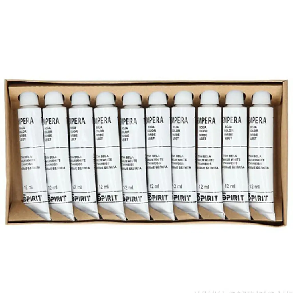 imagen de Tempera en tubo color blanco 12ml 1ud 1