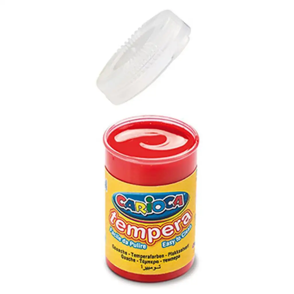 imagen de Tempera roja en tarro 6x35 gr - Carioca 1
