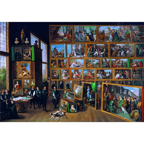imagen de Teniers: Colección de arte del archiduque Leopoldo Puzzle HQC 2000 piezas - Clementoni 2