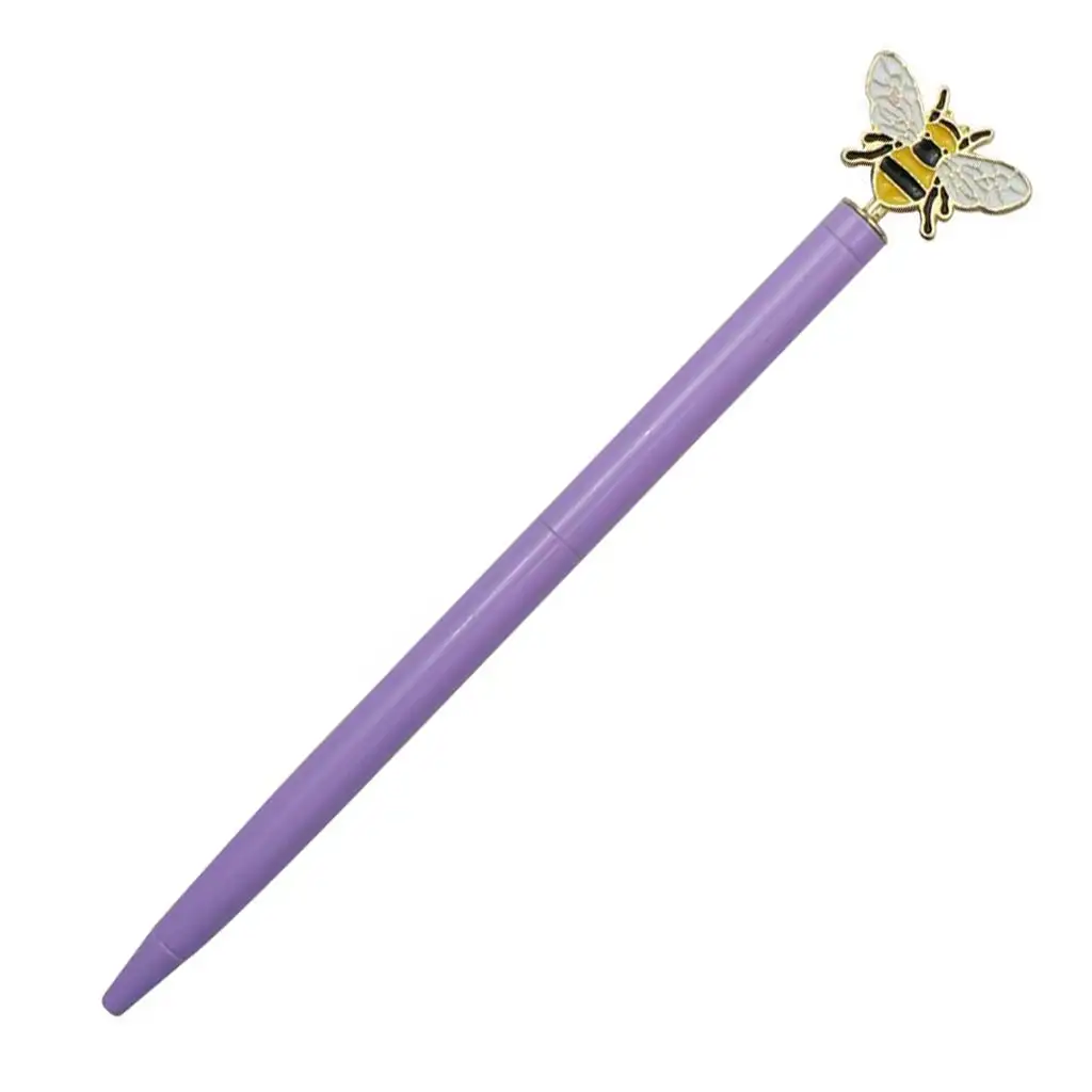 imagen de Tesoro: Plumas con diseño de abeja en varios colores 1ud 2