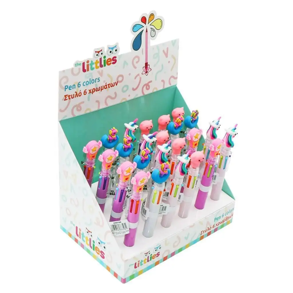 imagen de The Littlies: Bolígrafo de seis colores en varias versiones 1ud 1