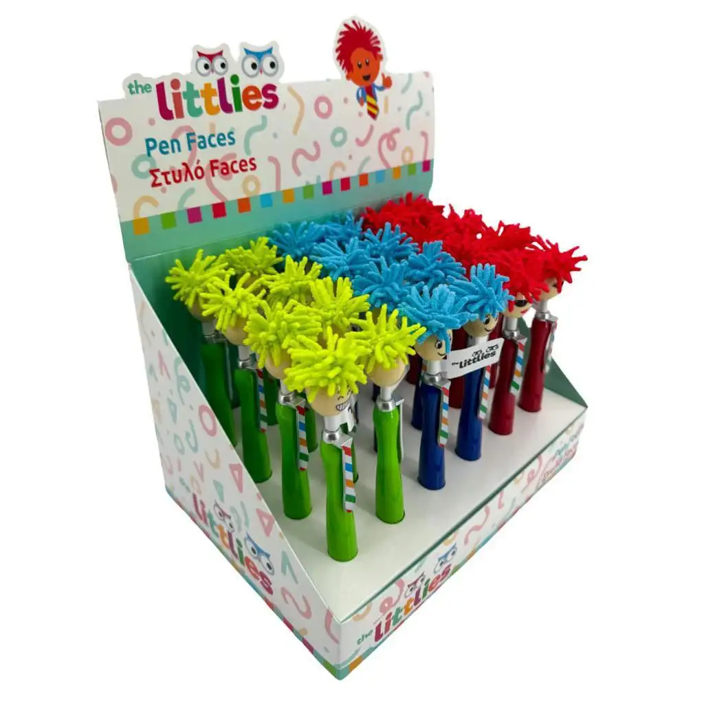 imagen de The Littlies: Bolígrafos con cabezas coloridas varios 1ud 1