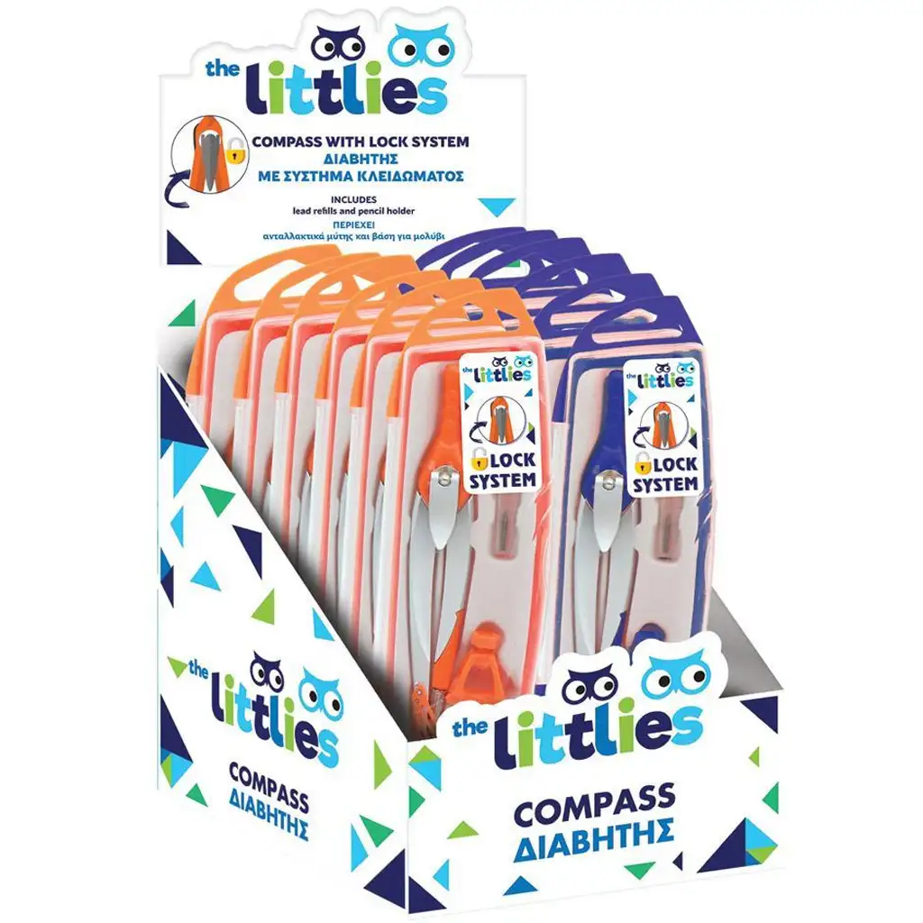 imagen de The Littlies: juego de compás con cierre en dos versiones 1ud 1