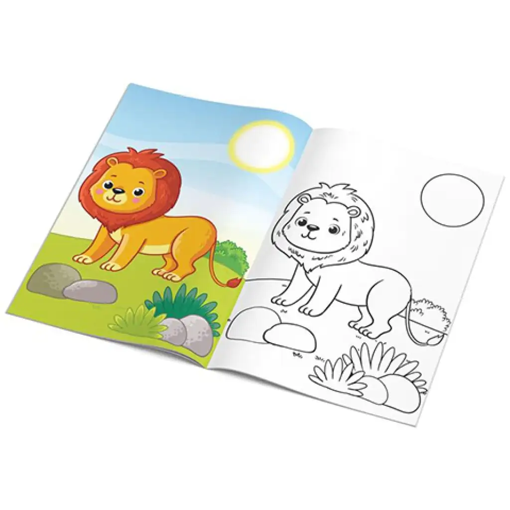 imagen de The Littlies: Libro para colorear de animales 24 páginas 50 pegatinas A4 2
