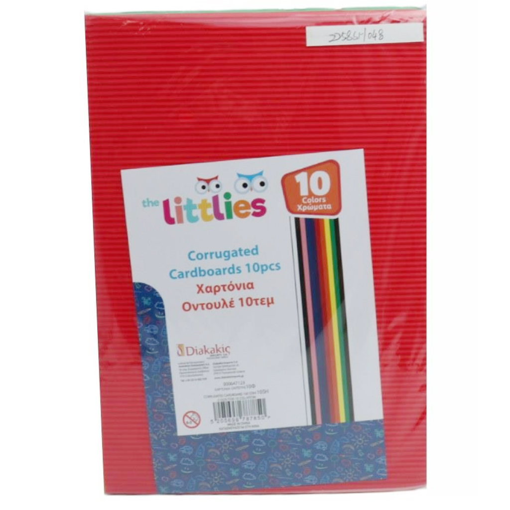 imagen de The Littlies Paquete de papel de ondulación de colores de 10 unidades A/4 1