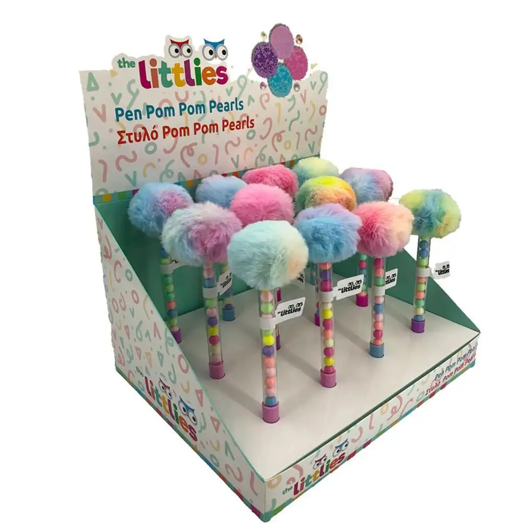 imagen de The Littlies: Plumas de pompones coloridos 1ud 1