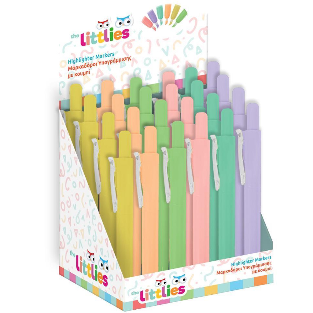 imagen de The Littlies resaltador de texto en color pastel en varias versiones 1ud 1