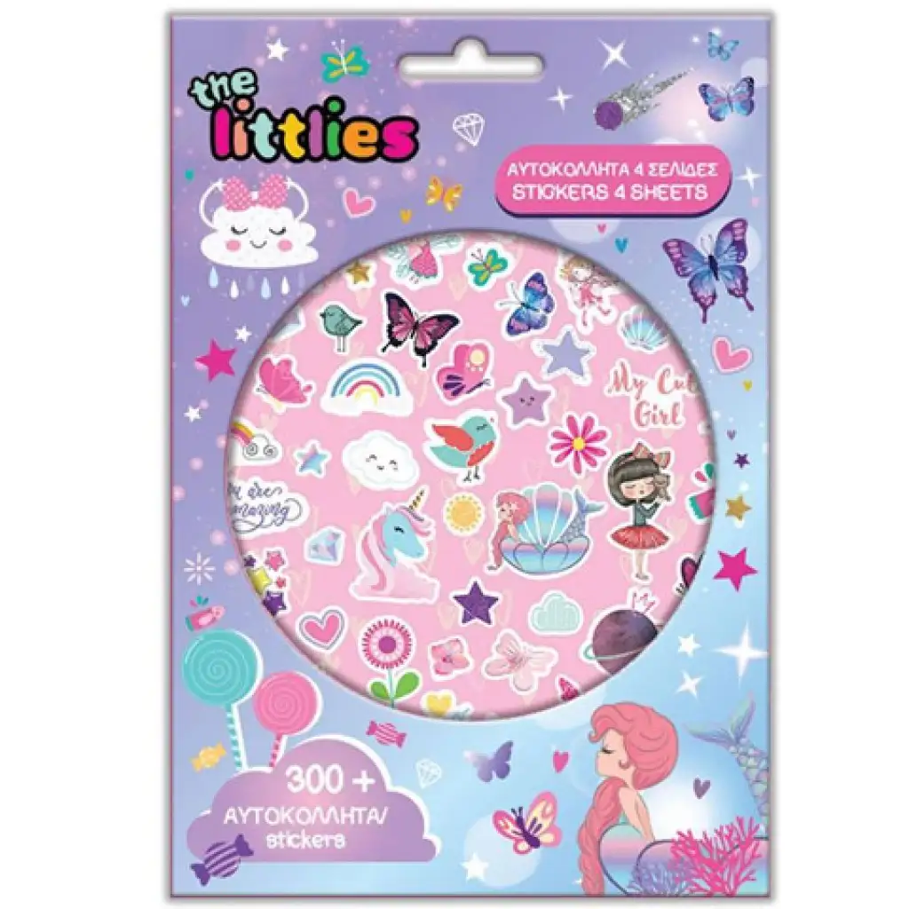imagen de The Littlies: Set de 300 pegatinas para chicas 1