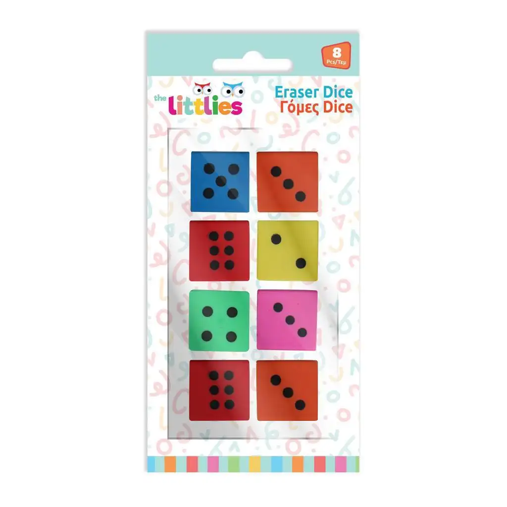 imagen de The Littlies: Set de 8 borradores en forma de cubo 1