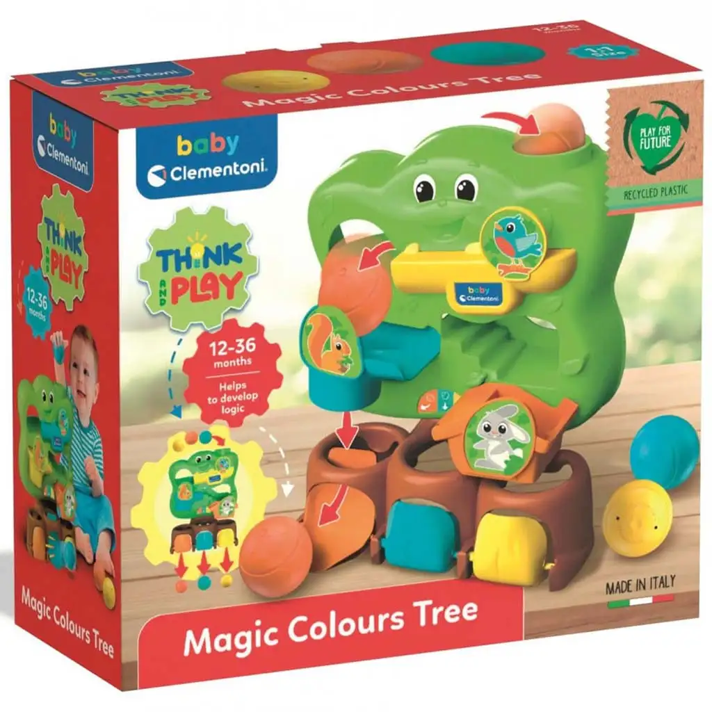 imagen de Think&Fun: Juego lógico mágico de bolas de madera de colores suaves - Clementoni 1