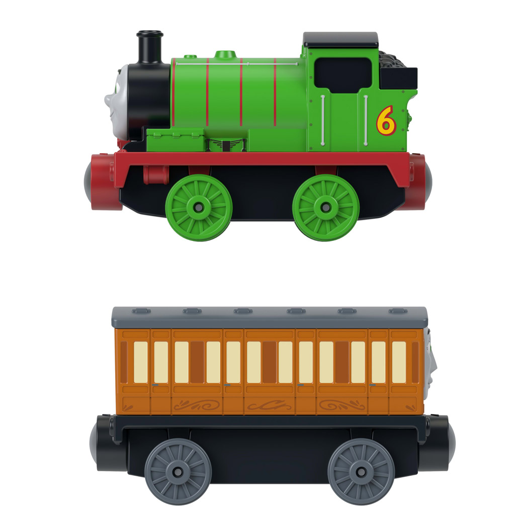 imagen de Thomas Deluxe Locomotora Doble Paquete Percy & Clarabel - Mattel 2