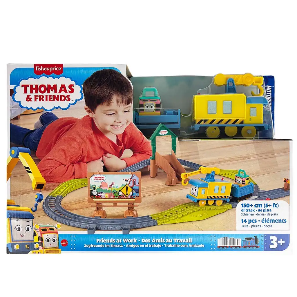 imagen de Thomas y sus amigos: Amigos en el trabajo set de pista motorizado - Mattel 1