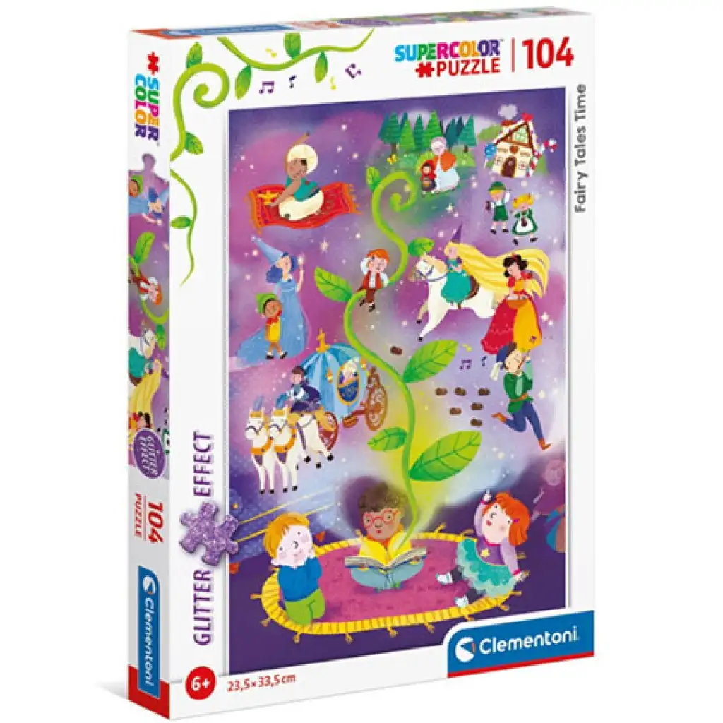 imagen de Tiempo de cuento Supercolor puzzle brillante de 104 piezas - Clementoni 1