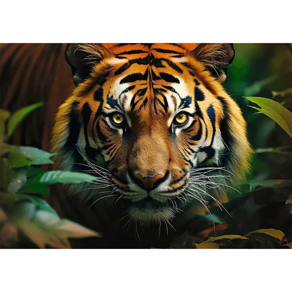imagen de Tigre en la selva rompecabezas HQ de 1000 piezas - Trefl 2