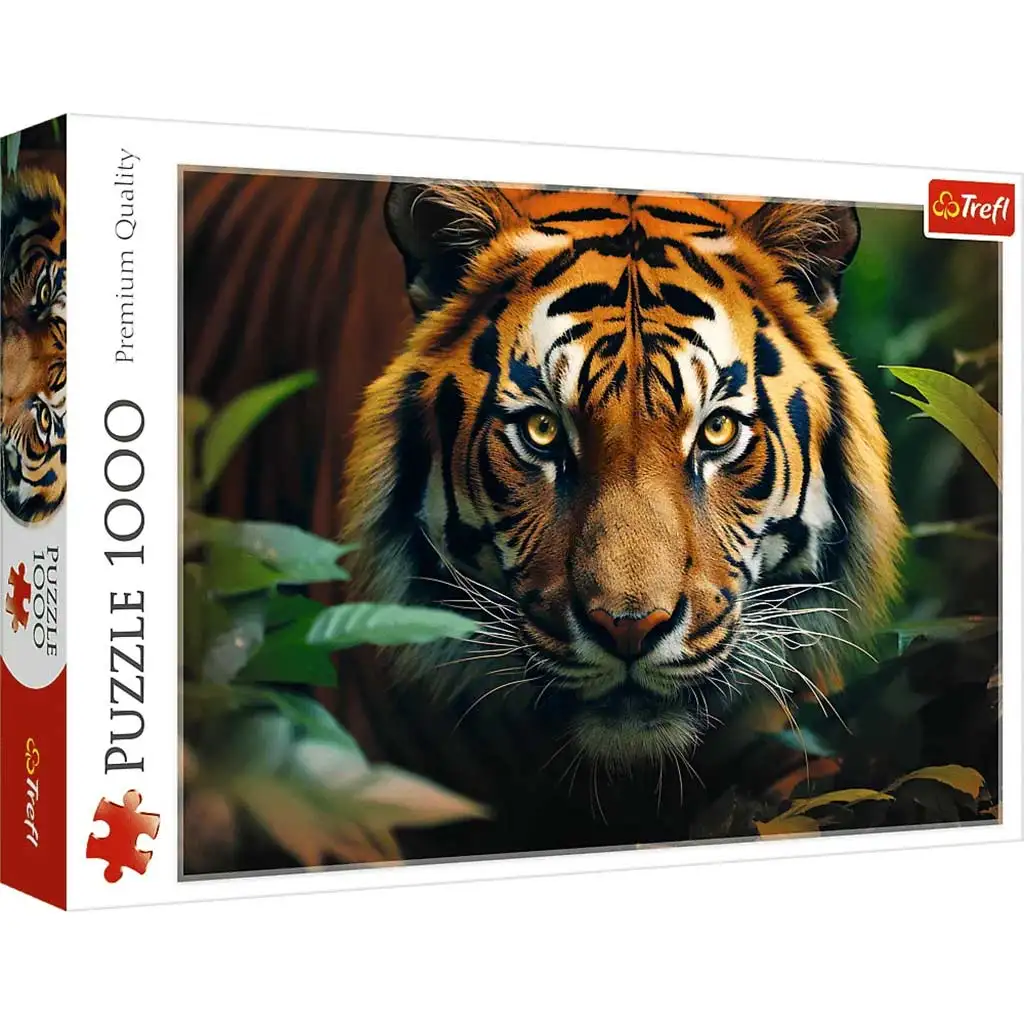 imagen de Tigre en la selva rompecabezas HQ de 1000 piezas - Trefl 1