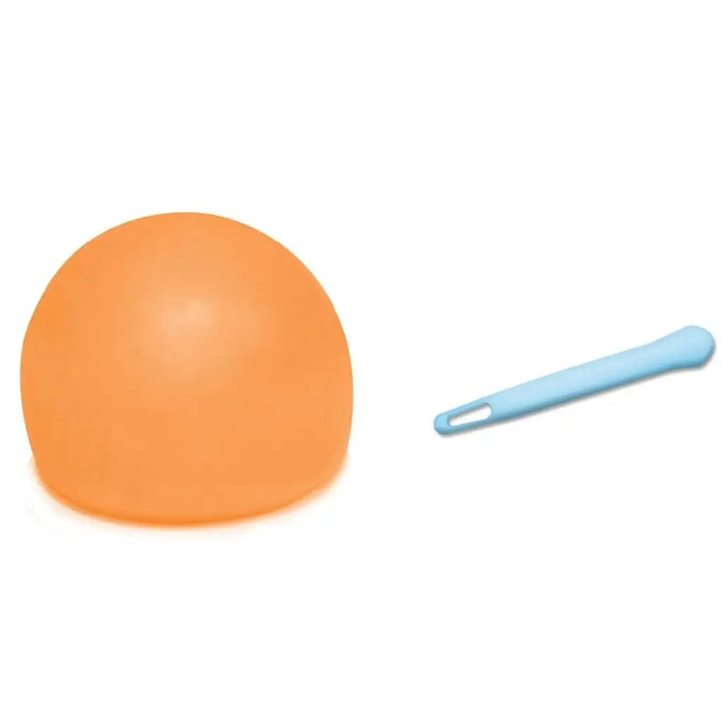 imagen de Tiny Glowzilla Wubble bola de burbujas iluminada de neón en color naranja de 30 cm 3