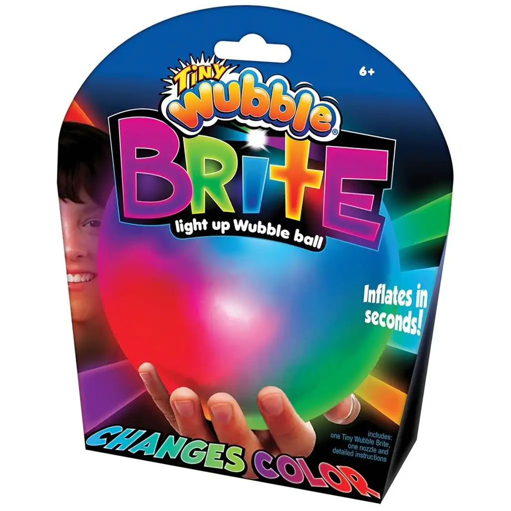 imagen de Tiny Wubble Brite balón de burbujas luminoso con luz LED cambiante de color 30cm 1