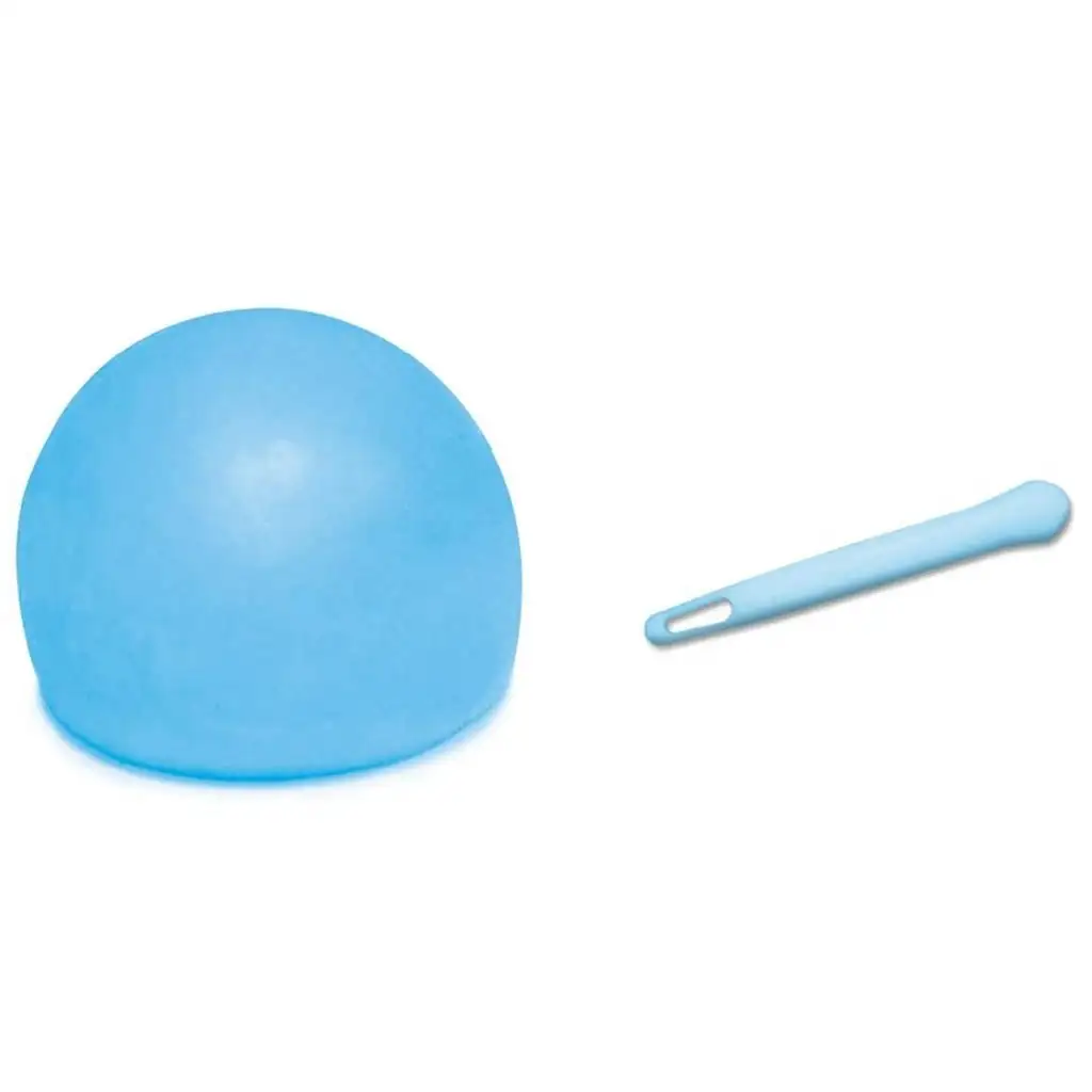 imagen de Tiny Wubble pelota de burbujas azul que brilla en la oscuridad 30cm 3