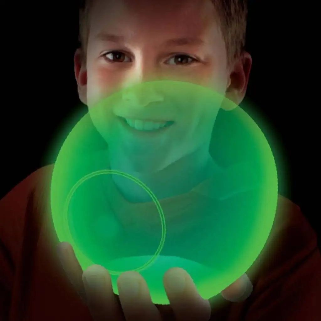 imagen de Tiny Wubble pelota de burbujas verde que brilla en la oscuridad 30cm 2