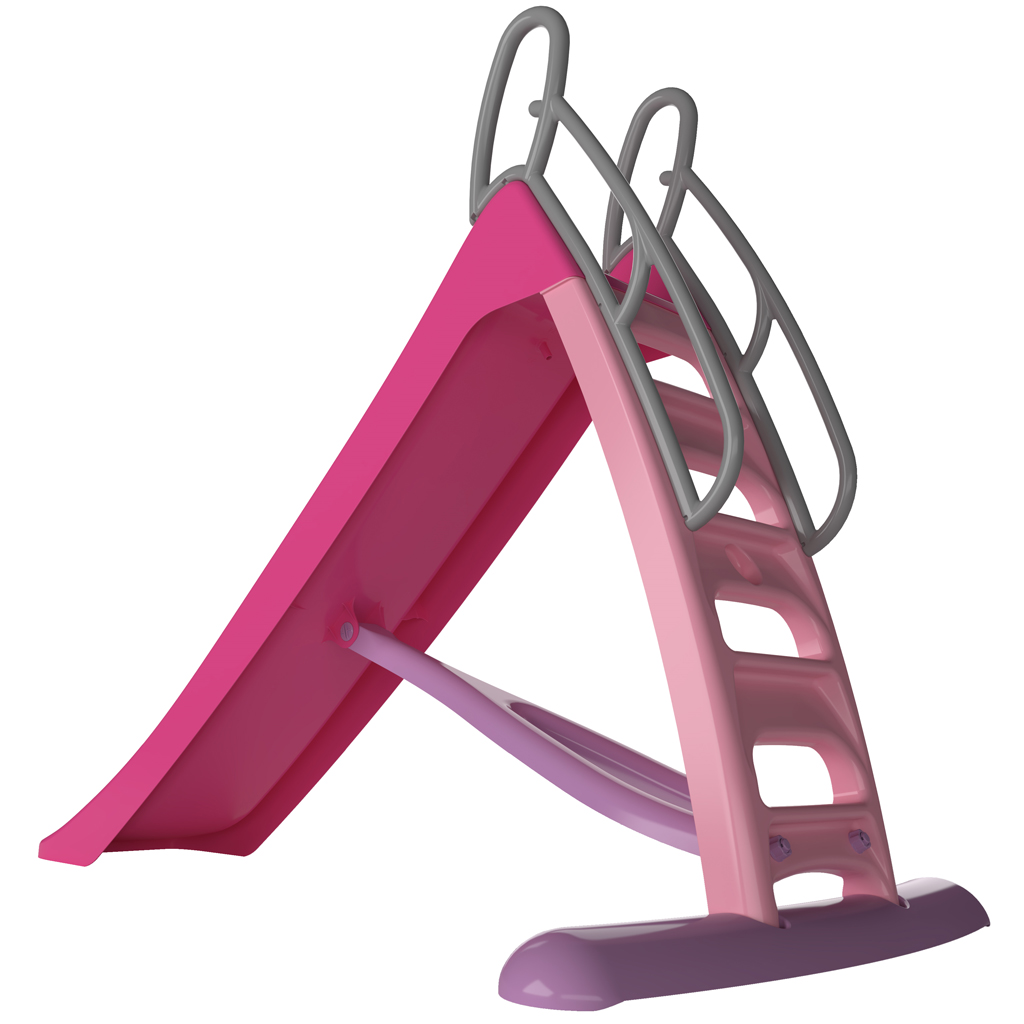imagen de Tobogán Speed con barandilla de seguridad en color rosa de 170 cm 2