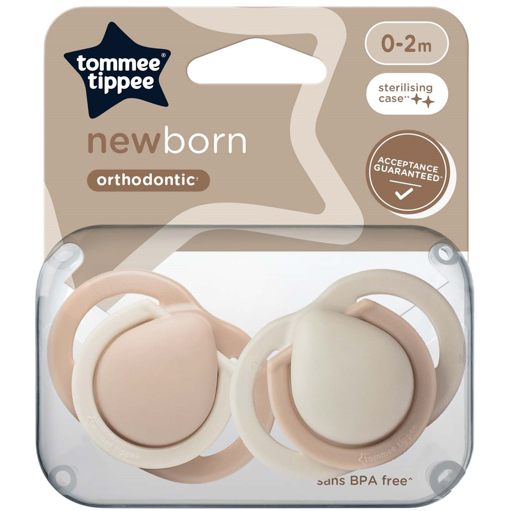 imagen de Tommee Tippee: Chupete para recién nacidos set de 2 piezas en varias versiones (0-2 meses) 3