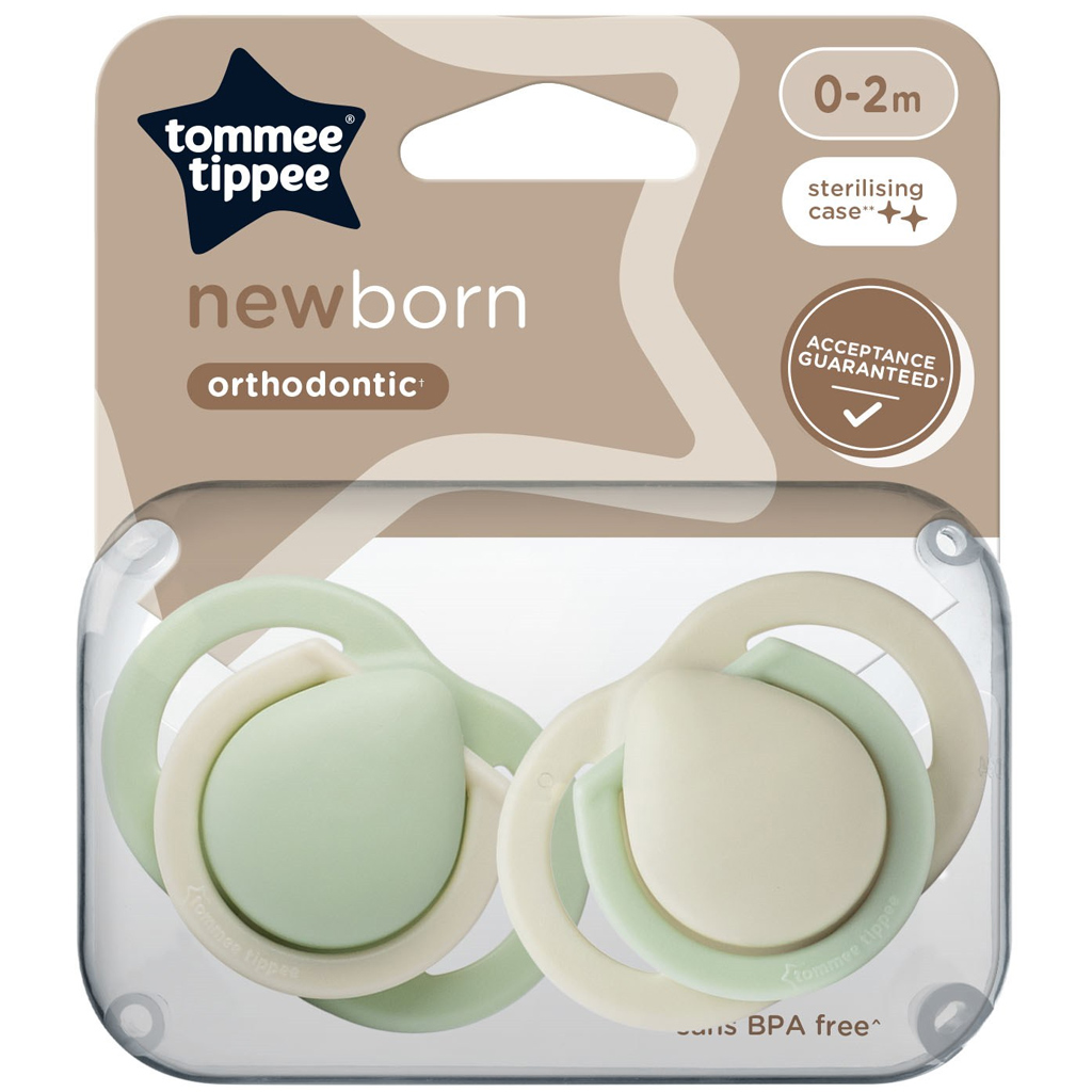 imagen de Tommee Tippee: Chupete para recién nacidos set de 2 piezas en varias versiones (0-2 meses) 1