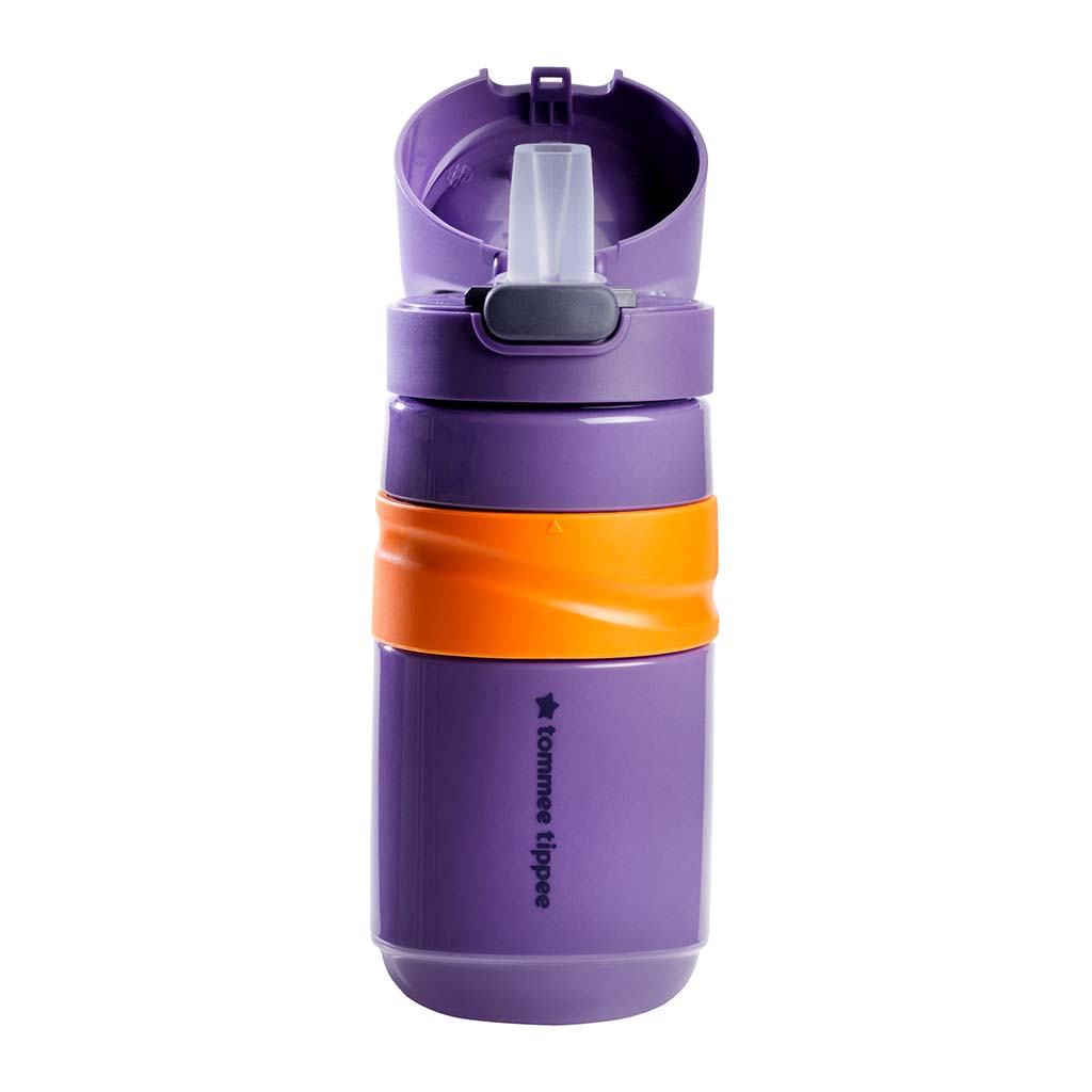 imagen de Tommee Tippee: Superstar Flip top straw vaso de entrenamiento con pajita color lila 500ml (18 meses+) 2
