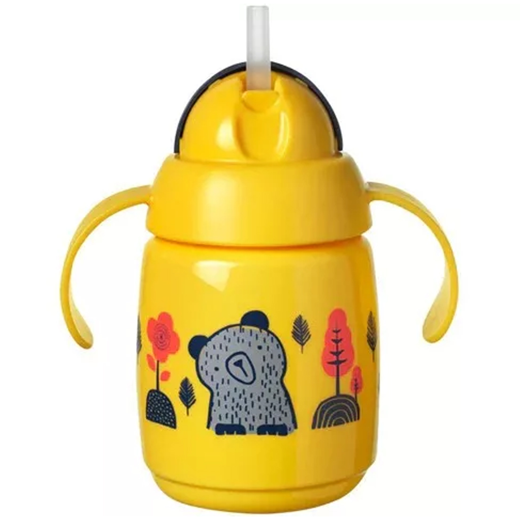 imagen de Tommee Tippee: Superstar Vaso de Aprendizaje Amarillo con Pajita 300ml 2