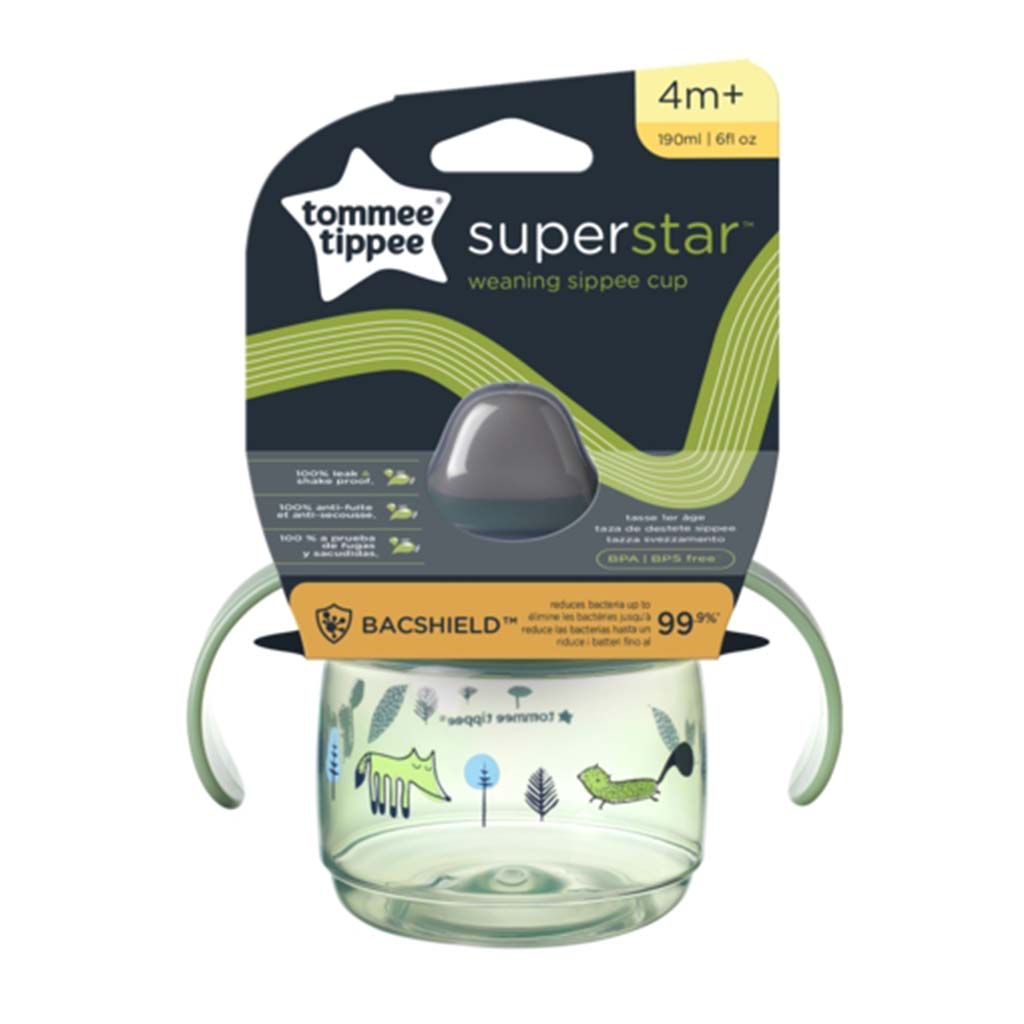 imagen de Tommee Tippee: Superstar Vaso de entrenamiento color verde 190ml (4 meses+) 1
